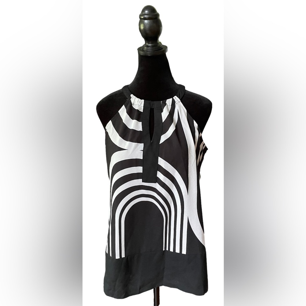 New York & Company - Black & White Halter Top